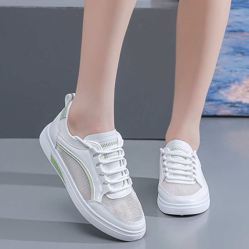 Women's casual shoes: Anti-slip and wear-resistant white sneakers