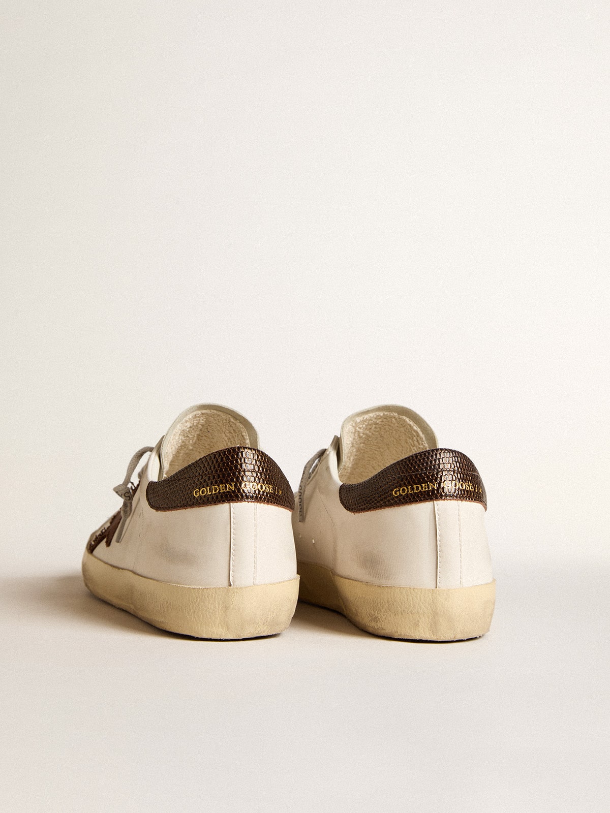 Bio-based Super-Star with canvas star and dark brown leather heel tab