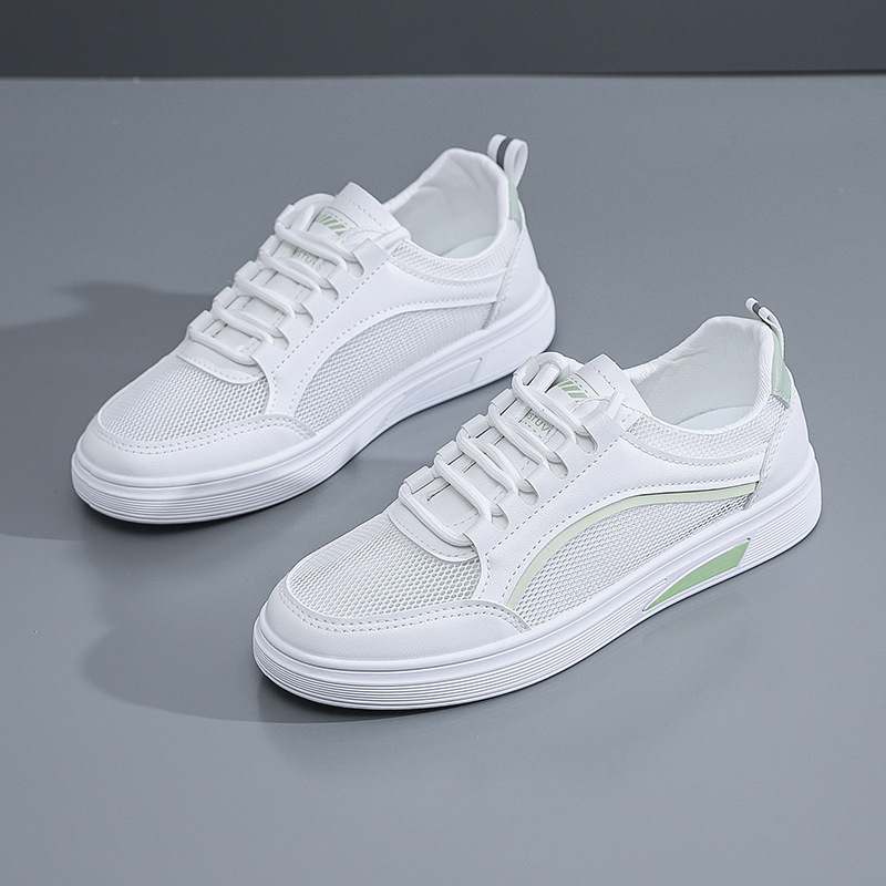 Women's casual shoes: Anti-slip and wear-resistant white sneakers