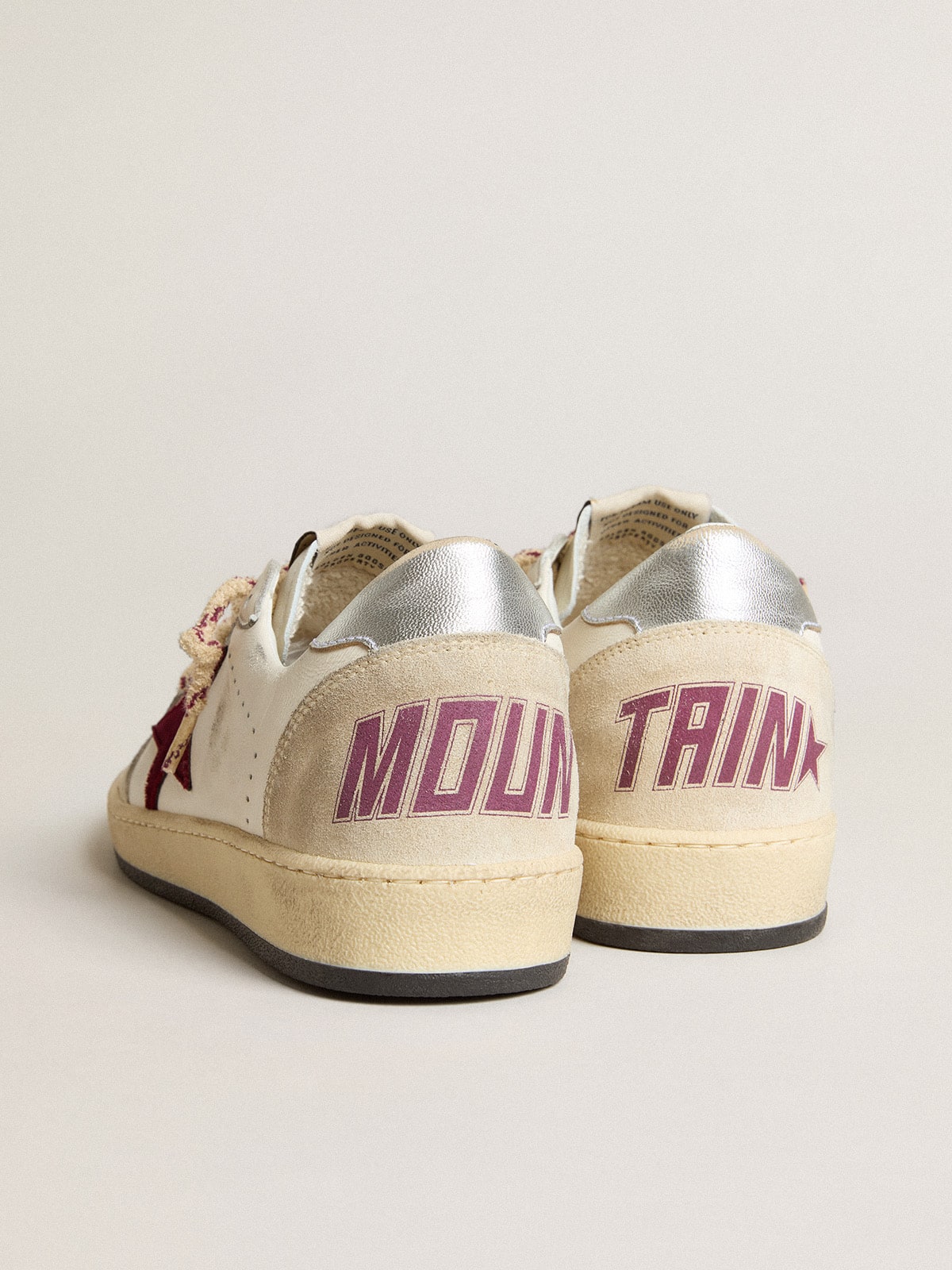 Men's Ball Star Mountain LTD in leather with burgundy velvet star